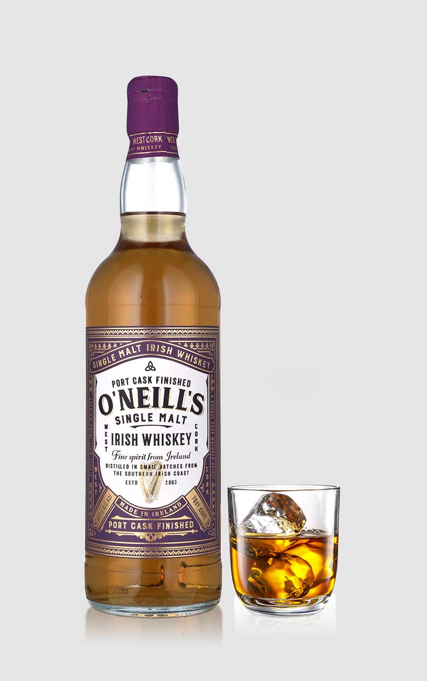 Neills Single Malt Port Cask Finish Irish Whiskey