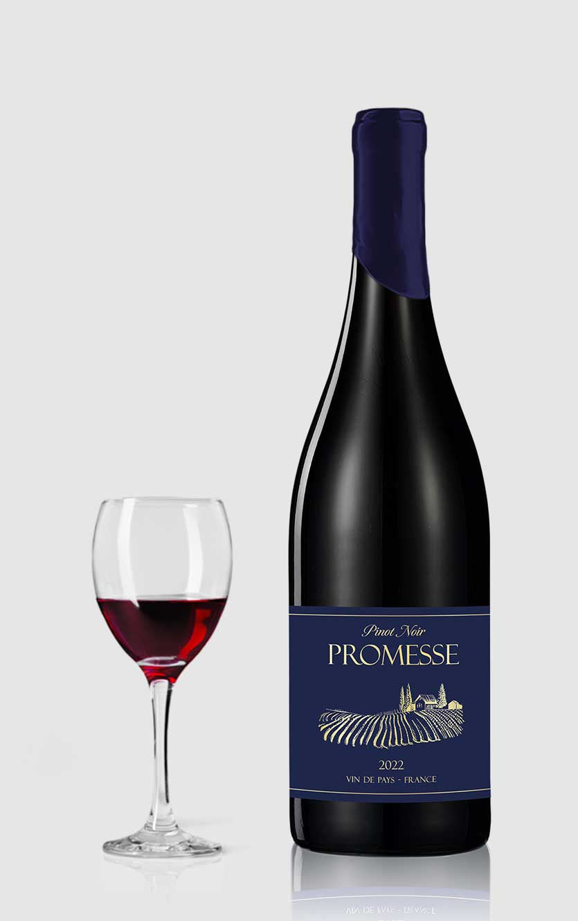 Promesse Pinot Noir øko Igp Pays Doc 2022
