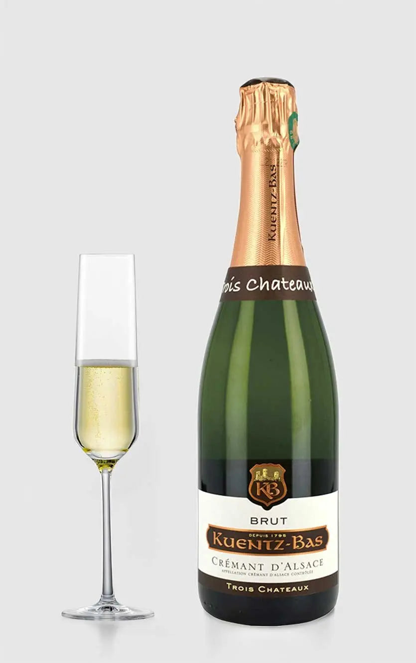 Cremant   Alsace Trois Chateaux  Kuentz-bas øko