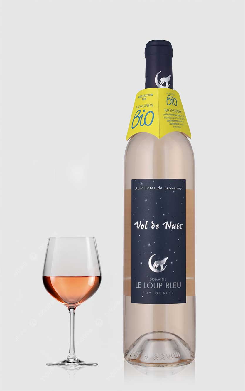 Domaine   Loup Bleu Vol   Nuit Rose øko Côtes   Provence 2024