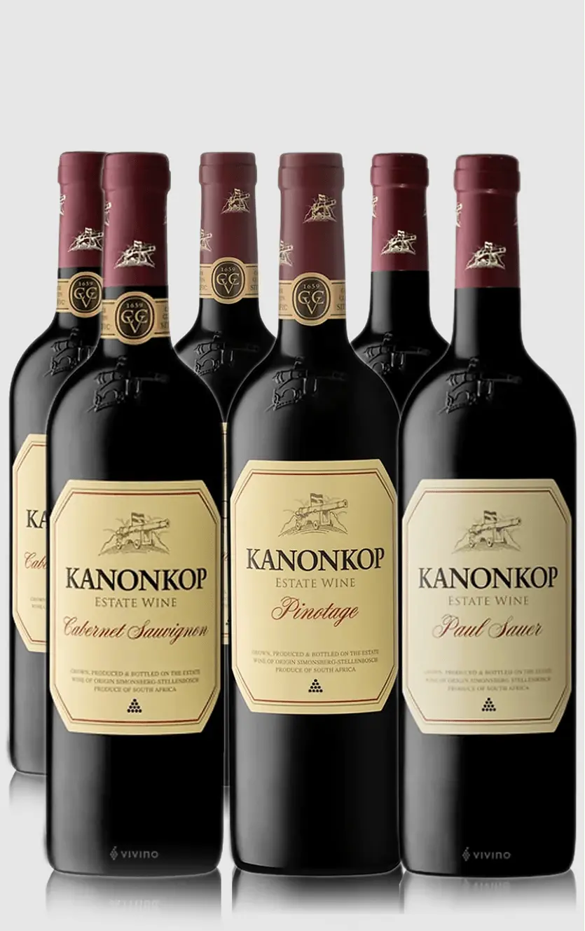 Smagekasse Med Kanonkop Signaturvine Flasker