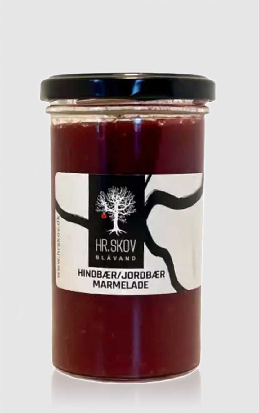 Skov Hindbær   Jordbær Marmelade