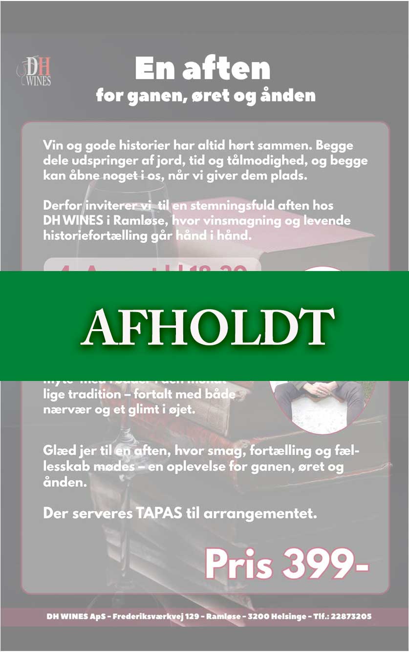 Aften For Ganen  øret   ånden   August    18 30 2026